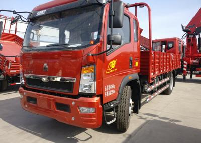 China Camión ligero de las ruedas HOWO del rojo 6 hecho del acero de alta resistencia 115HP en venta