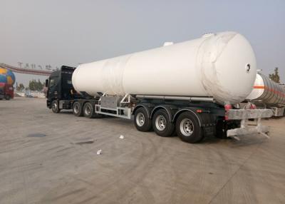 China FUWA 3 Axles 58000 Liters LPG Semi Trailer Truck , Fuel Tanker Semi Trailer for sale