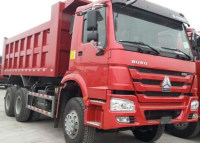 China 40t SINOTRUK HOWO Red heavy dump truck with 336hp euro ii emission standard for sale