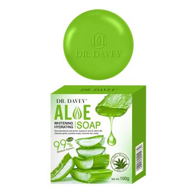 China Dr. DAVEY Aloe Facial Soap Whitening Basic Cleansing Moisturizing Soap for sale