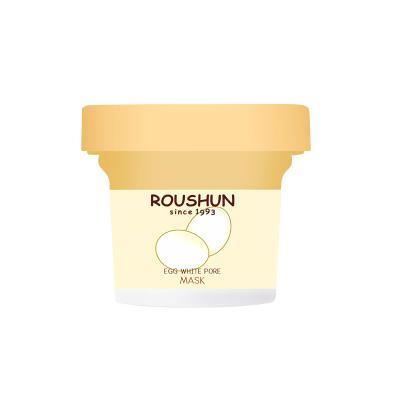 China ROUSHUN Moisturizer Egg White Pore Facial Mask Intense Hydration Tightens Enlarged Pores Clears Small Breakouts and Acne for sale