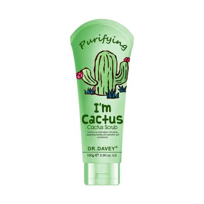 China Exfoliator Dr. DAVEY New I'm Bright White Cactus Body And Facial Scrub for sale