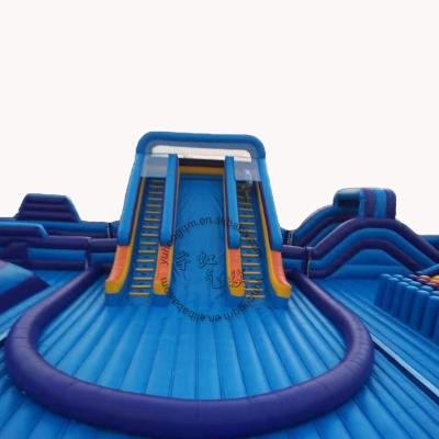 China 0.55mm pvc& 2019 New Design 0.9mm PVC Aqua Water Park Floating Inflatable Funny Playground For Sale for sale