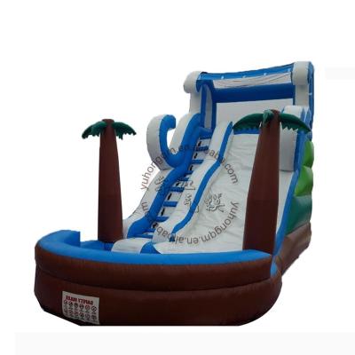 China 2019 0.55mm-0.6mm PVC Waterproof Inflatable Mobile Water Park PVC Tarpaulin Inflatable Pool Slide For Outdoor for sale