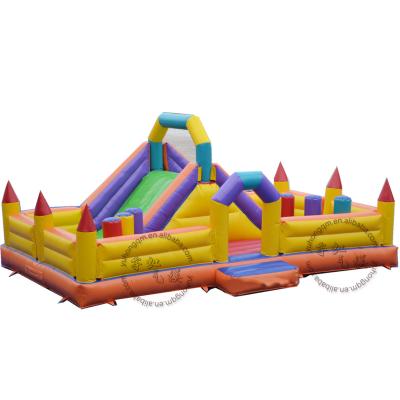 China Commercial PVC Mini Inflatable Bouncer Obstacles With Slide For Jumper for sale