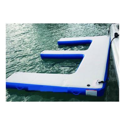 China Water Play Equipment Floating Sea Air Mattress Air Dock Air Dock Sip Jet Ski Inflatable Dock for sale