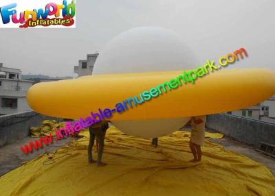 China 0.16mm PVC Inflatable Helium Yellow UFO Saucer Balloon For Advertising for sale