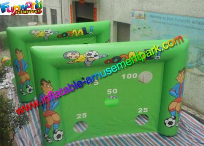 China Inflatable Football Goal , Shoot Goal Inflatable Soccer Arena With 4m x 3m for sale