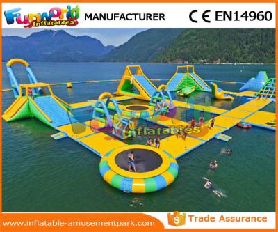 China 0.9 MM PVC Tarpaulin Inflatable Water Parks For Commercial Aqua Floating Toys for sale