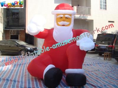 China Pvc Inflatable Christmas Decorations 3 Meter , Inflatable Santa Claus for sale