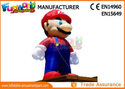 Cina Il PVC ha ricoperto i nylon modello di pubblicità di 8m - di 3 Inflatables Mario/personaggi dei cartoni animati gonfiabili in vendita