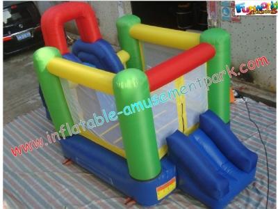 China Mini casas inflables de nylon modificadas para requisitos particulares de la despedida, casa de la diapositiva de la despedida para los niños en venta