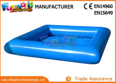 China Große Blau PVC-Plane aufblasbares Wasser-Pool-Quadrat/runde Form zu verkaufen