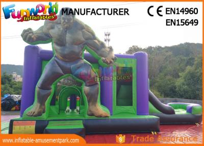 China casa Bouncy do casco da explosão do vinil 18oz/fogo inflável do castelo - retardador à venda