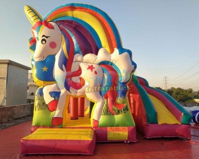 Cina Castello di salto dell'unicorno dei bambini con i temi del personaggio dei cartoni animati/il saltatore buttafuori del bambino in vendita