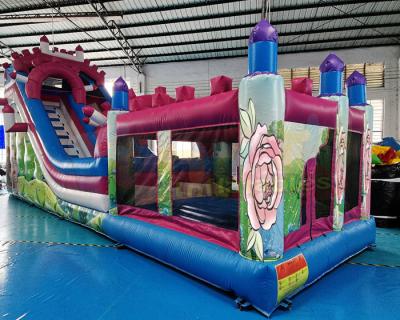 China Castillo animoso del patio inflable comercial de la diapositiva de los niños en venta