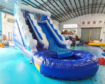 China Corrediças de água infláveis exteriores de Mini Bouncer House 1000D com associação à venda