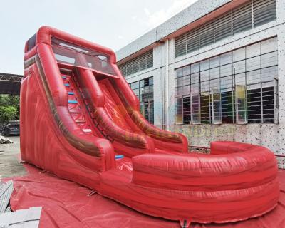 China A água inflável exterior da casa Bouncy vermelha do salto do castelo desliza a multi cor à venda