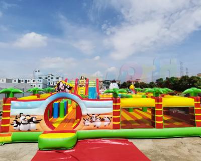 China Spielplatz-Jumper Bounce House Combo Inflatable-Prahler-Vergnügungspark zu verkaufen