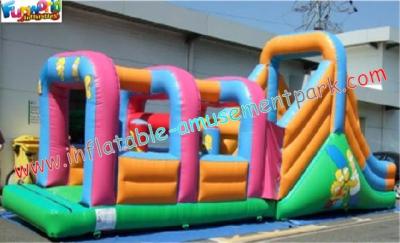 China Juego inflable de obstáculo con material duradero de lona de PVC para alquiler, re-venta utilizar OBS-04 en venta