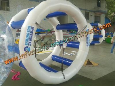 China 2m blaue aufblasbare Wasser-Spiele, aufblasbares Wasser-Rad für Kinder und Erwachsene zu verkaufen