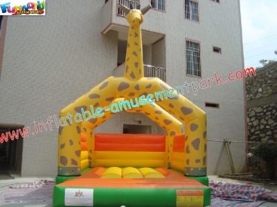 China Castillos animosos comerciales animosos y de saltos de la jirafa inflable al aire libre de los niños del castillo en venta