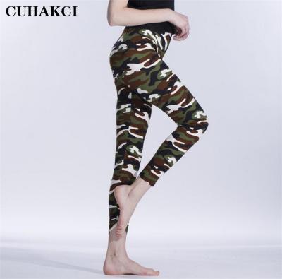 China Antibacterial Antibacterial Women Camouflage Arm Warmers Colorful High Elastic Fitness Workout Pants Military Sporter Adventure Workout Pants for sale