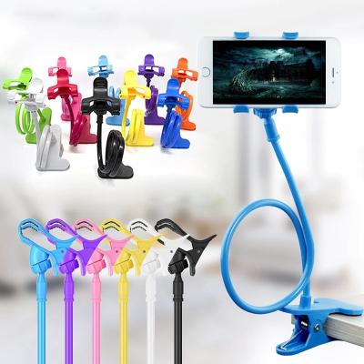 China Universal Adjustable Flexible Lazy Bed Mobile Cell Phone Stand Holder 360 Clip Mount Desk Stand Phone Bracket for sale