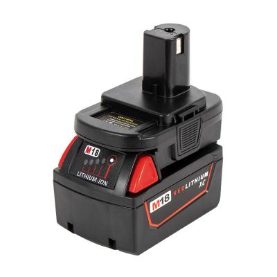 China UniversalÂ   Cheap Battery Adapter For Dewalts Milwaukees 18V Li-ion Battery To SRyobis Power Tool Battery Converter for sale