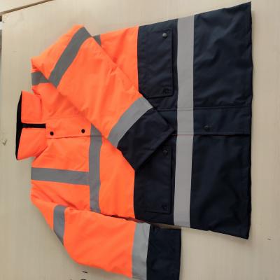 China ANSI 100% Polyester 300D Oxford Fabric Reflective Hi Vis Waterproof Jacket 180g for sale