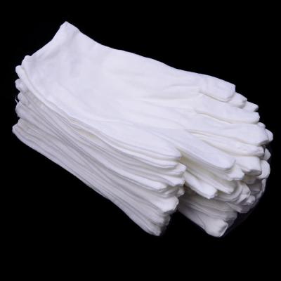 China 20g Cotton Insulated White Parade Gloves With Snap Cuff Machine Washable for sale