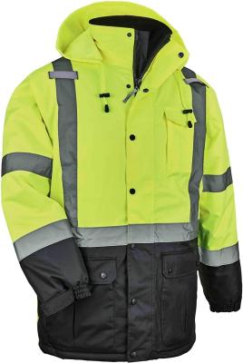 China 280GSM Polar Fleece High Visibility Safety Winter Jacket EN20471 EN1150 for sale