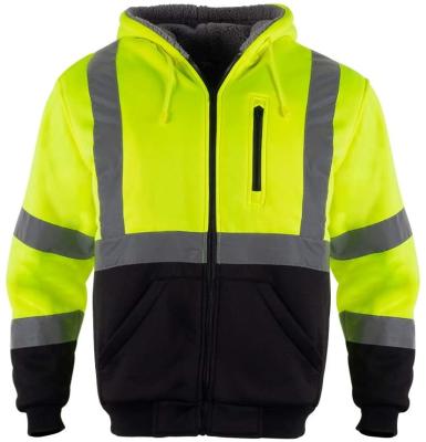 Chine Hiver salut Vis Waterproof Jacket EN20471 de sécurité de la laine polaire 280GSM à vendre