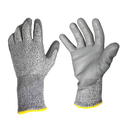 China Glass Industry Knitted Liner Cut Resistant Gloves Level 5 Ultra Resistant for sale