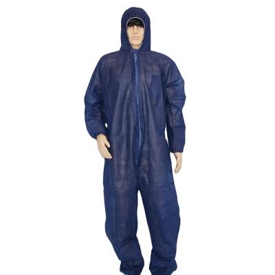 China Breathable Non Woven Disposable PP Coverall With 1 2 Way Zipper for sale