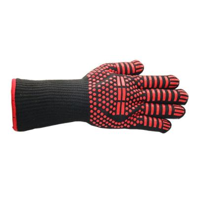 China Silicone Aramid 33cm Baking Oven Heat Protection Gloves 270g/Pair for sale