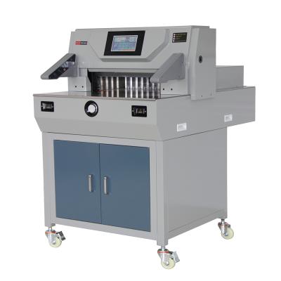 China 500V9 50cm Cutting Width Program Control Automatic Electric Paper Cutter Machine For Graphic Shop for sale