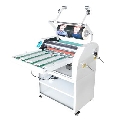 China FM650A Oil heating bopp film double sides hot roll laminator A3 for sale