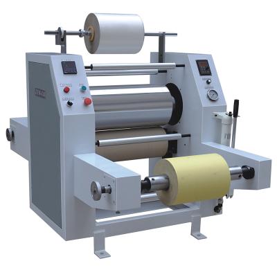 China Laminating on rolls JTFM520 hydraulic high speed bopp hot film paper laminating machine for self adhesive paper rolls for sale