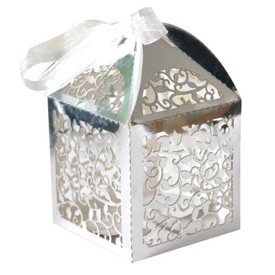 China Mery Crafts Wholesale Handmade Small Vine Silver Wedding Favor Boxes Indian Wedding Favors for sale