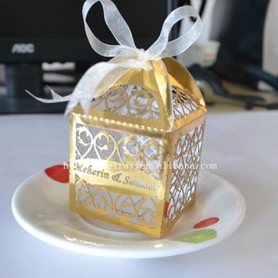 China Candy/Chocolate/Gift/Keepsake Free Names Personalized Wedding Party Favor Box Fancy for sale