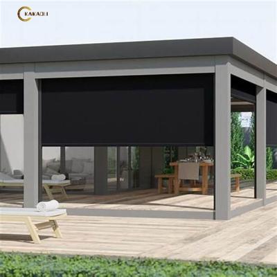 China Aluminum Pergola Waterproof Pergola Blind Modern Louver Pergola for sale