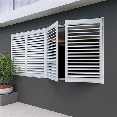 China Sun Shade Aluminium Adjustable Plantation Window Sun Louver Shutters for sale