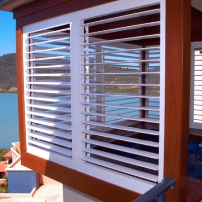 China Fixed Aluminum Shutter Aluminum Shutter Window Aluminum Glass Shutters for sale