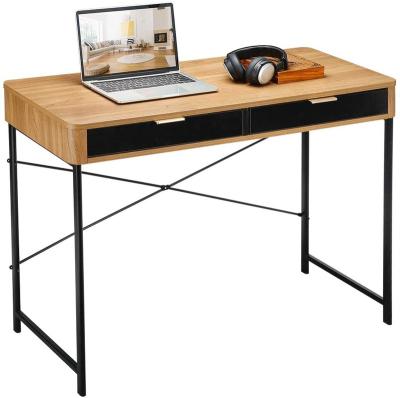 China 2-Drawer Computer Industrial Modern Office Workstation Study Wooden Writing Board for Home Office for sale