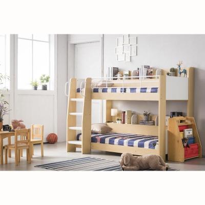 China Boys Wooden Melamine Furniture Double Panel Kids Bunk Bed Twin Kids For Sale, Kid Bunk Bed Set for sale