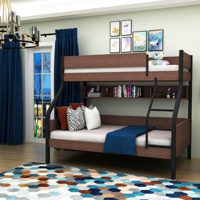 China Stylish Durable Comfortable Adult Twin Over Full Wooden Bunk Bed For 3 Person, Modern Double Bunk Bed For Bedrooms Sale for sale