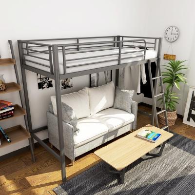 China Dormitory Bed Metal Loft Bed, Hotel Easy Set Heavy Duty Metal Steel Pipe Bunk Bed Adult Thailand for sale