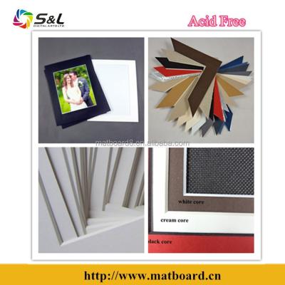 China Acid Free Matboard Photo Framing /Passepartout Matboard with All Popular Sizes and Thickness for sale