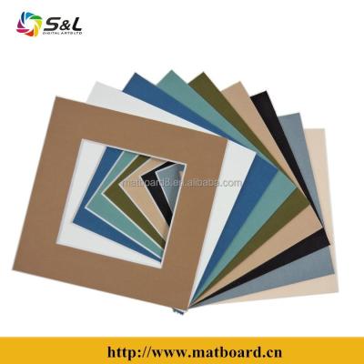 China China A Grade Quality Photo Bevel Cut Matboard With Linen Fabric for sale